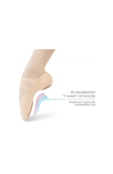 Intrinsic Profile 2.0, elastic ballet slippers for flat feet, adults 