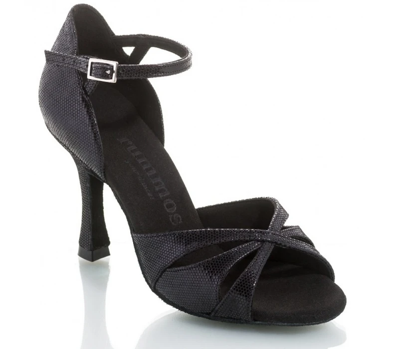 Rummos Exclusive ballroom dance shoes - Black diva leather Rummos