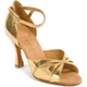 Rummos Exclusive ballroom dance shoes - Snake gold leather Rummos