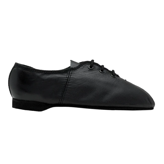 Bloch Essential, leather jazz shoes for children with a full sole