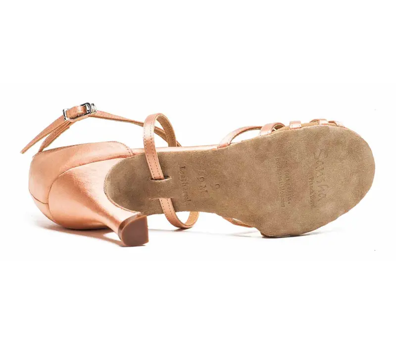 Sansha Barbara, Latin dance shoes - Light tan Sansha