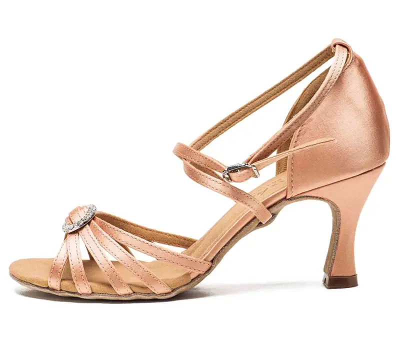 Sansha Barbara, Latin dance shoes - Light tan Sansha