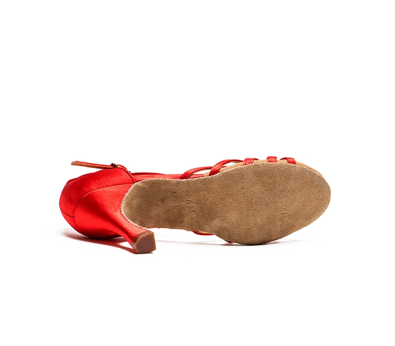 Sansha Dolores, latin dance shoes - Red Sansha