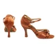 Sansha Margarita, ballroom dance shoes - Dark tan Sansha