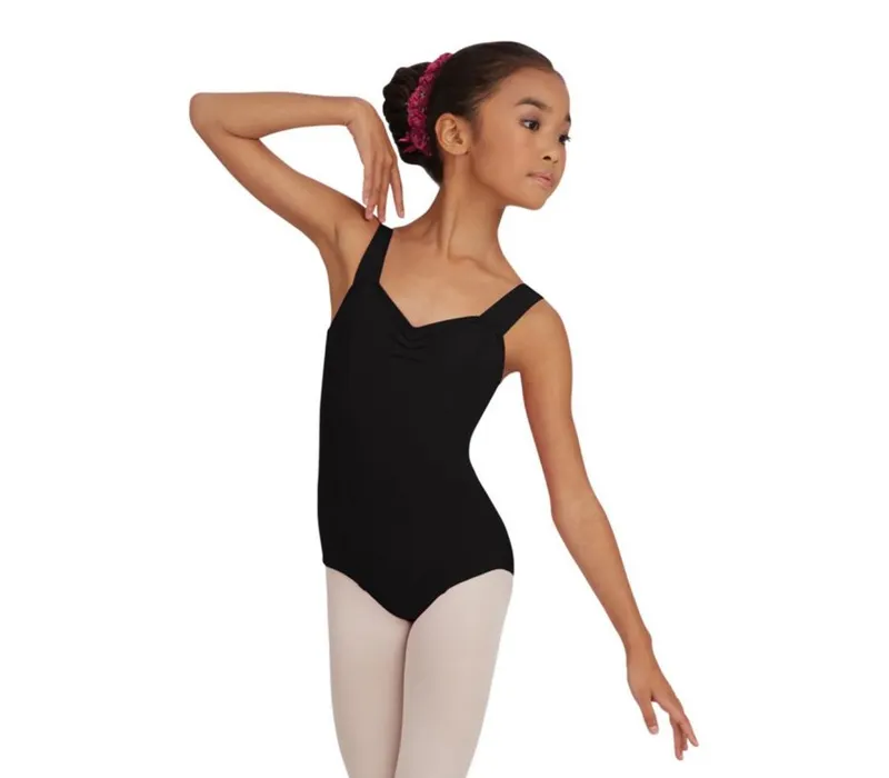 Capezio Wide Strap Leotard for children - Black