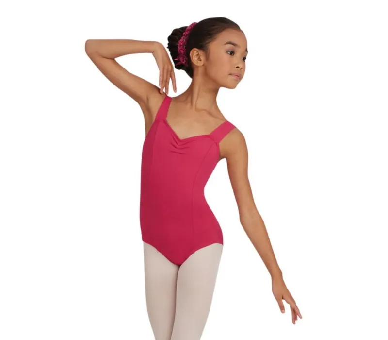 Capezio Wide Strap Leotard for children - Bright mulberry Capezio