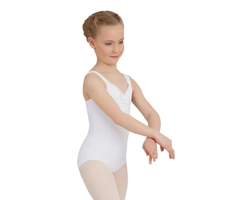 Capezio Wide Strap Leotard for children - White