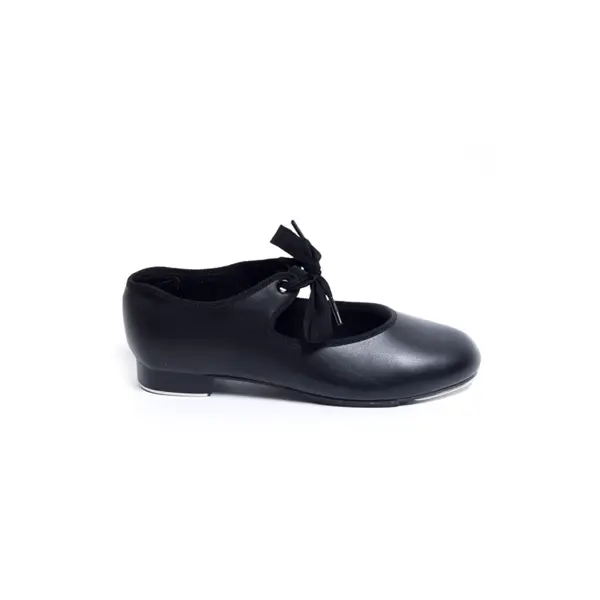 Capezio 925 PU Tap Shoe with Low Heel Black or White 