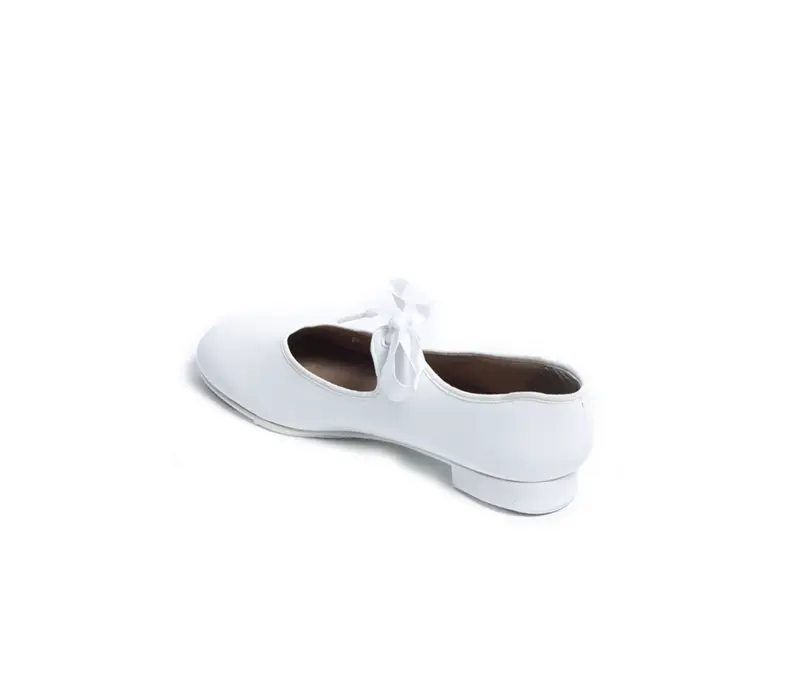 Capezio PU JR. Tyette tap shoes for children - White
