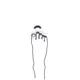 Gel arch for ballet pointe shoes for a shorter big thumb
