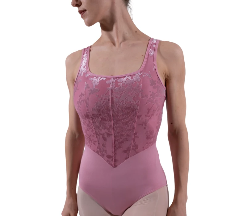 Capezio Cristóbal, women's leotard with wide straps - Blush Capezio