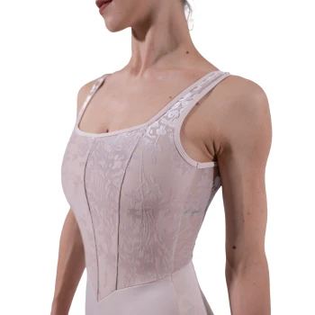 Capezio Cristóbal, women's leotard with wide straps - Crystal Grey Capezio