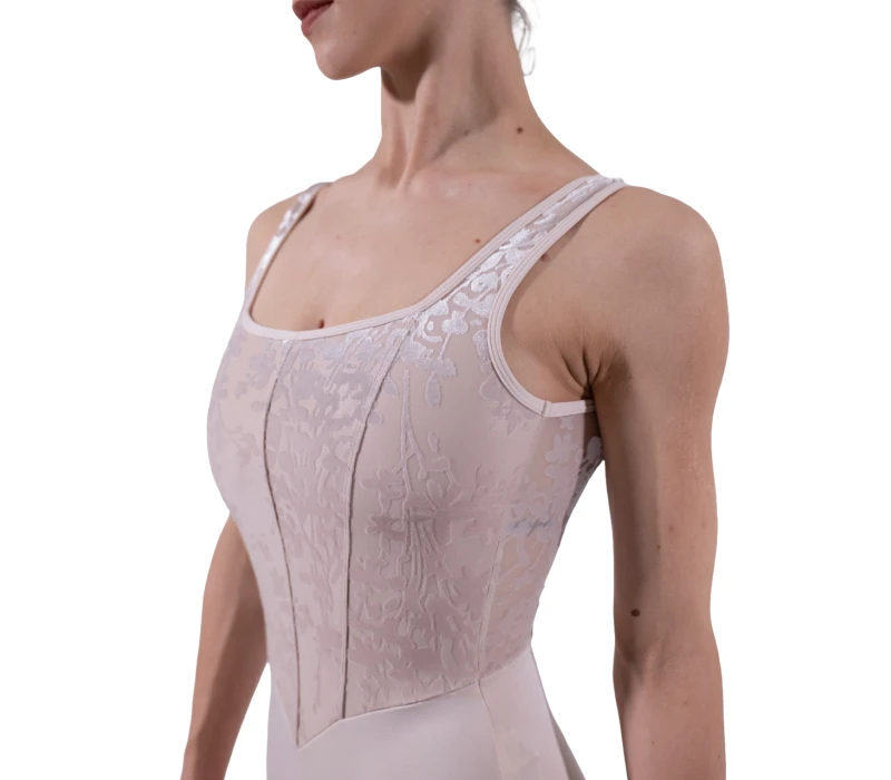 Capezio Cristóbal, women's leotard with wide straps - Crystal Grey Capezio Capezio Cristóbal, women's leotard with wide straps - Crystal Grey Capezio