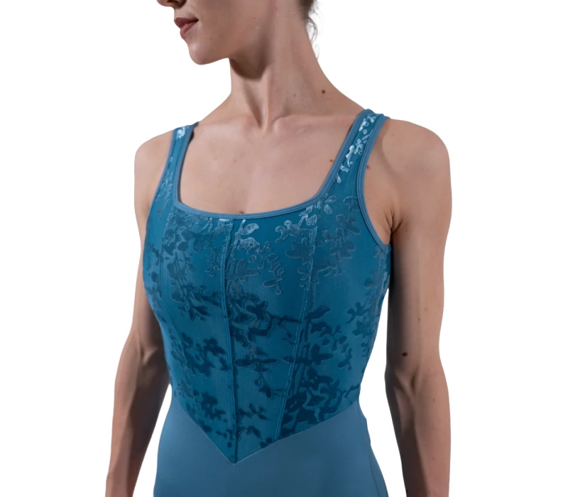 Capezio Cristóbal, women's leotard with wide straps Capezio Cristóbal, women's leotard with wide straps - Storm blue Capezio
